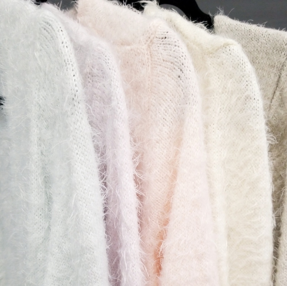 Fuzzy Knit Cardigan Beige - Picture 4 of 4